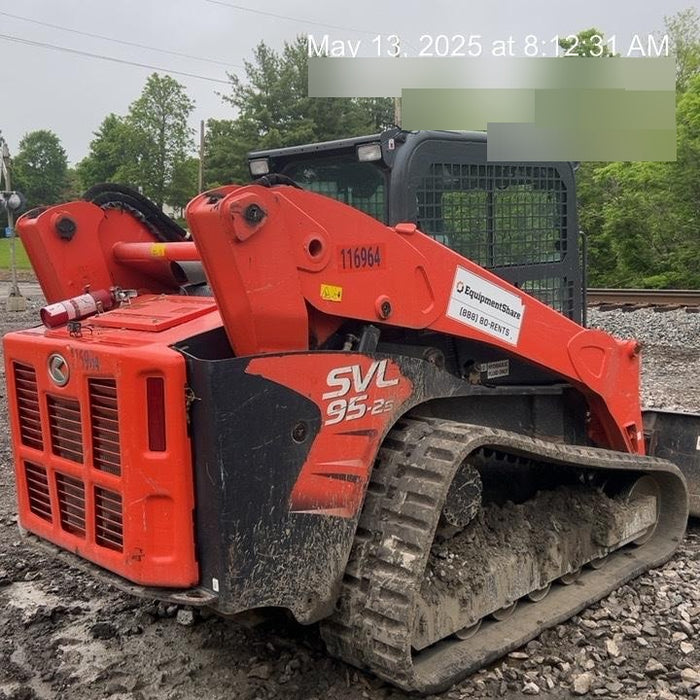 2020 Kubota SVL95-2SHC Cab, Rubber Tracks, Hydraulic Quick Coupler