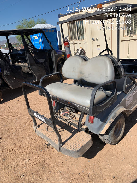2022 Club Car CA100E Canopy, Fold down Windshield, Beacon, Back up Alarm, All-Trail Trials, HD 8 V Batteries, Trailer Hitch and Ball
