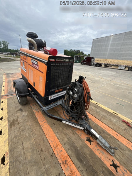 2021 Lincoln Electric Vantage 549X Ready Pak 3, ORANGE (includes trailer, cable rack, fender light kit)