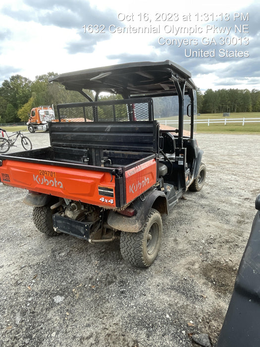 2022 Kubota RTV-X1140W-H Plastic Canopy, Windshield Acrylic Clear, LED Strobe Light, Wire Harness Kit, Back up Alarm