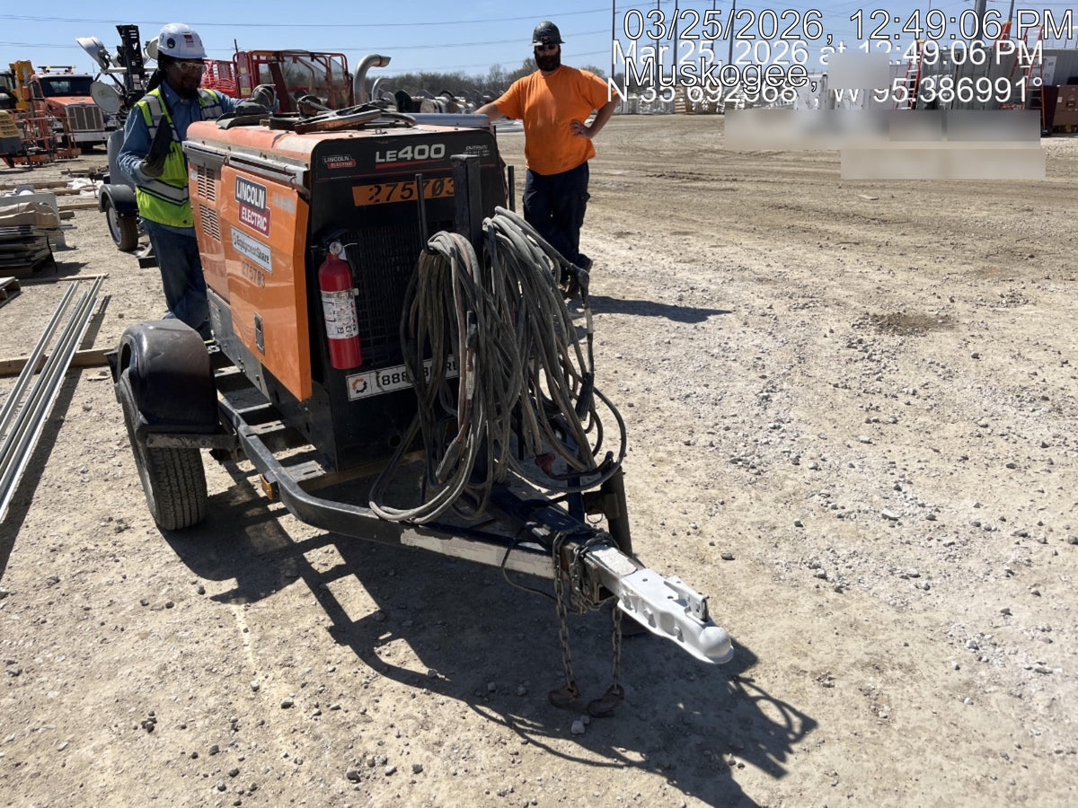 2022 Lincoln Electric LE400 Kubota V1505, Trlr, Cable Rack, Light Kit, ES Decals, T3