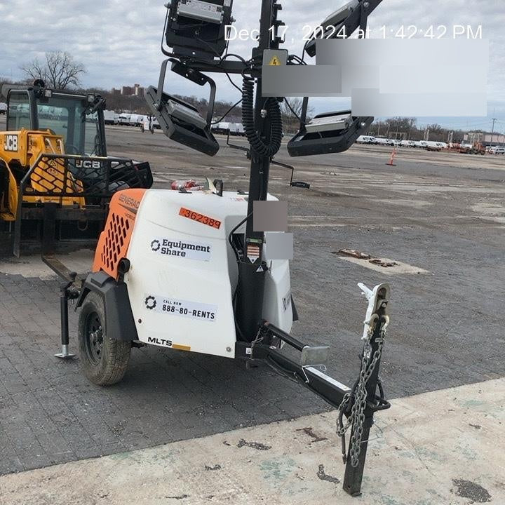 2023 Generac MLT2 Diesel, Flex Switch 120V Input, Powerzone Controller, 
(4) 320W LED Lights, 4kW Generator, 39.9 Gal Fuel Tank, 2" Ball, T3
