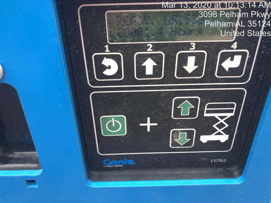 2019 Genie GS-1930 Fixed Rails with Chain Entry