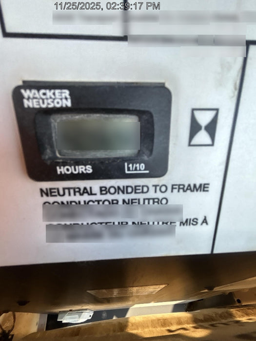 2018 Wacker Neuson LTV6L-MH LTV6L Mobile Light Tower w/Fuel Level Sensor Installed