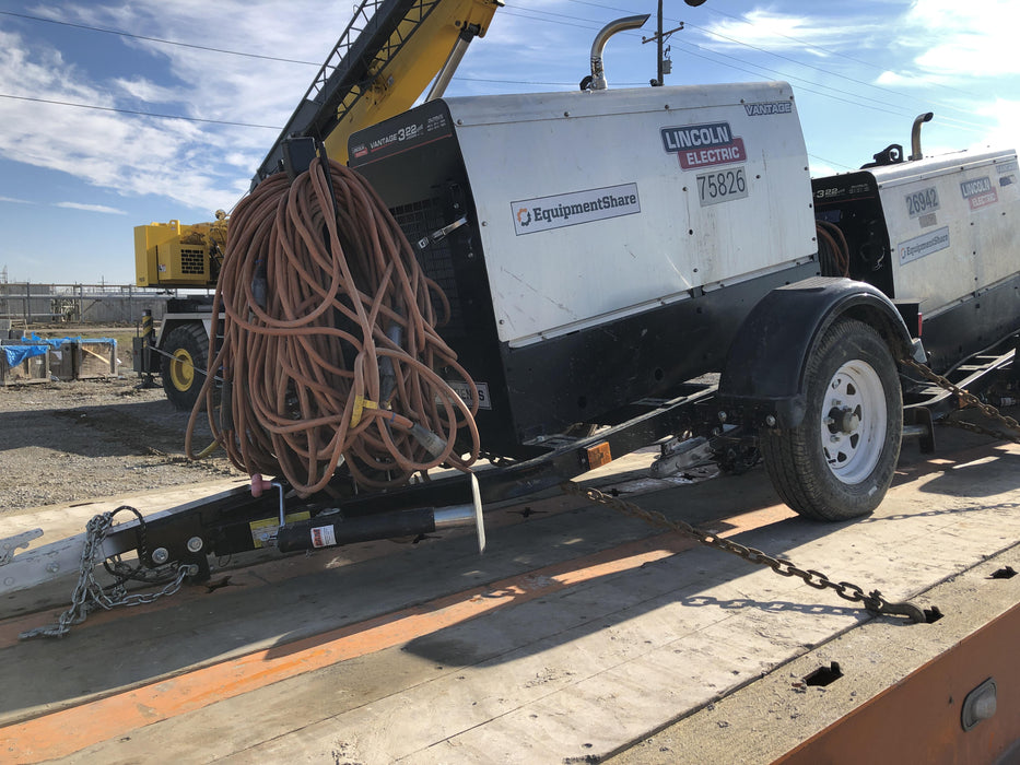 2020 Lincoln Electric Vantage 322 Welder Ready-Pak 3, w/ GPS & Decals (includes trailer, cable rack, fender light kit)