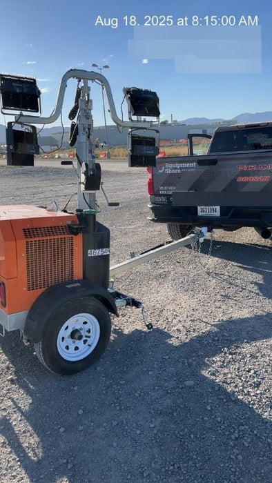 2024 Wanco WLTT-4MM4K Diesel, Deep Sea Controller, Shore Power Plug, Auto Start, (4) 350W LED Floodlights, 4kW Generator, 60 Gal Fuel Tank, 2" Ball, T3