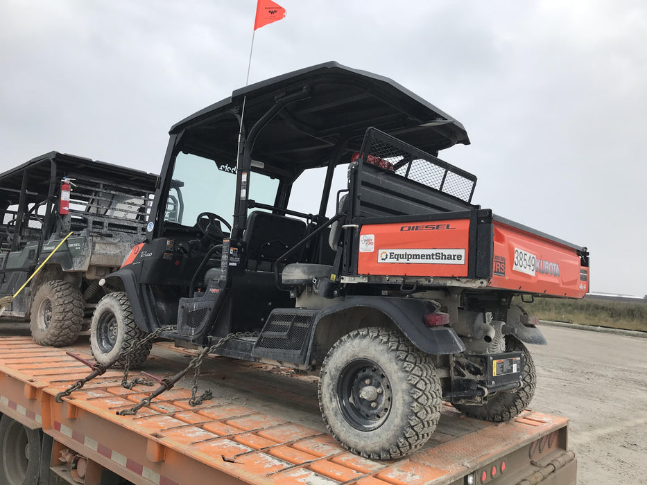 2019 Kubota RTV-X1140W-H 4wd Utility Cart, LED Strobe, Windshield Tempered Glass, Plastic Canopy, Wire Harness Kit, Backup Alarm