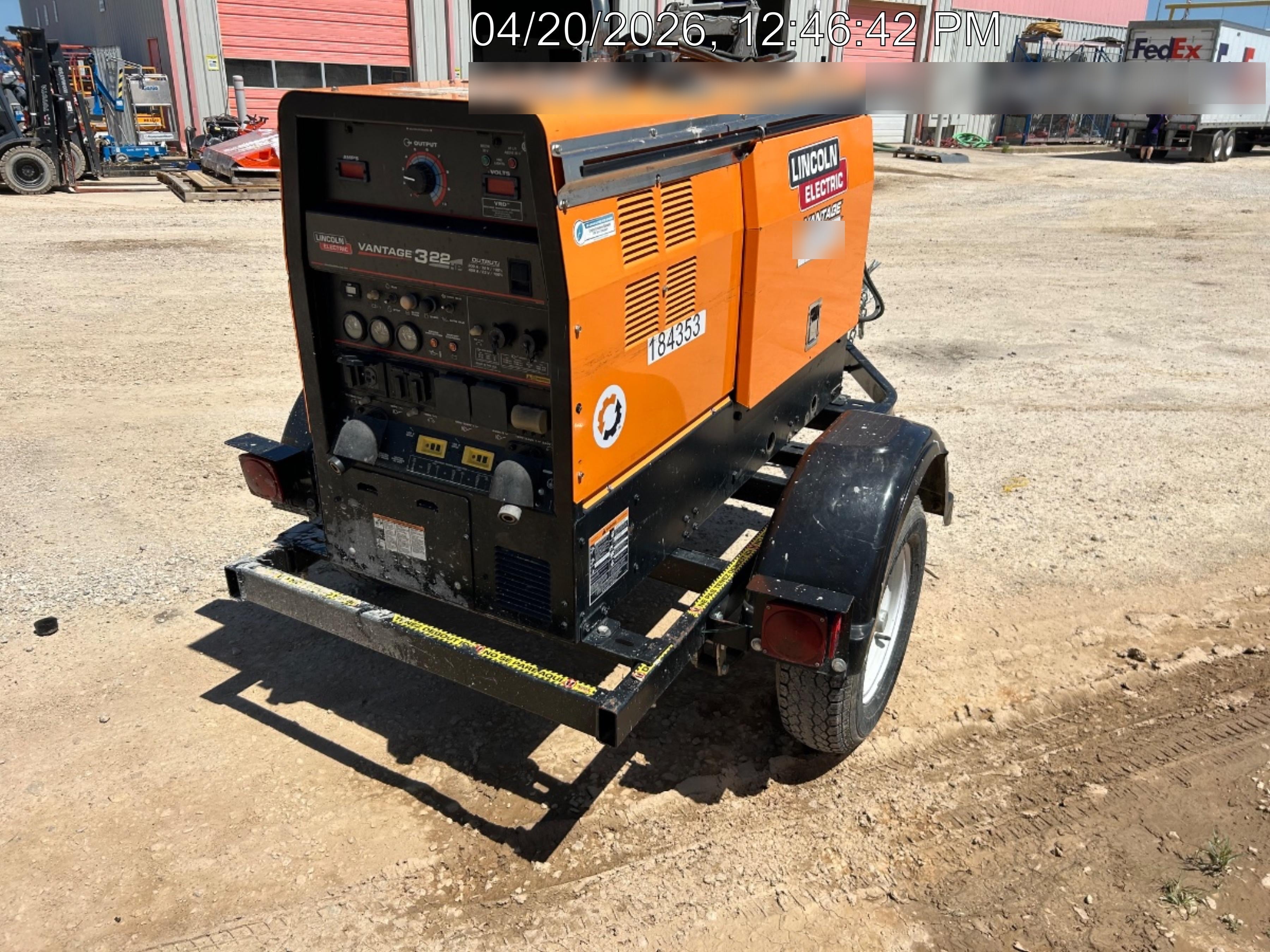 2021 Lincoln Electric Vantage 322 VANTAGE 322 READY-PAK 3