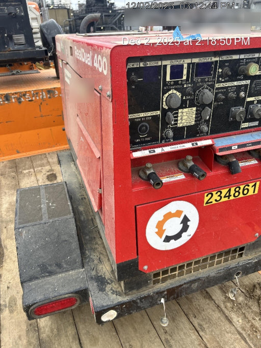 2022 Shindaiwa DGW400MDL Kubota D902 Engine, 23 HP, Dual Op Welder, Wire, Arc, Droop Stick, Tig, and CC Stick Functionality, Simulphase, 3 Phase and 1 Phase Gen Output, Single Axle NB Trlr, Slr Trckl Chrg 12V 12W, Fire Ext