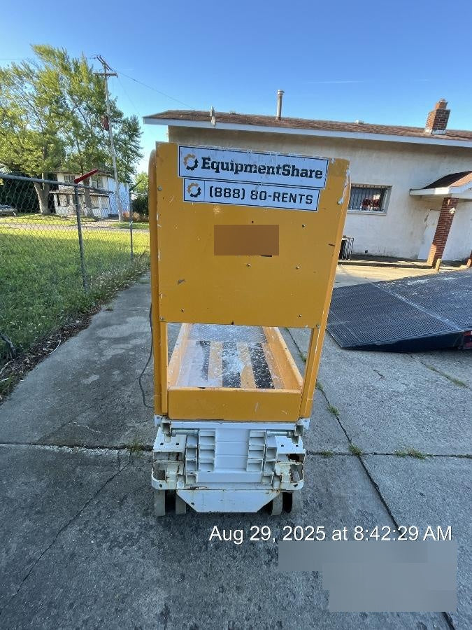 Custom Equipment HB-1430 <ul>
 <li>Hy-Brid Scissor Lift</li>
  <li>Platform capacity up to 670 lbs.</li>
  <li>Working height up to 20 ft</li>
  <li>Weighs under 1,700 lbs.</li>
  <li>Non-marking wheels </li>
</ul>