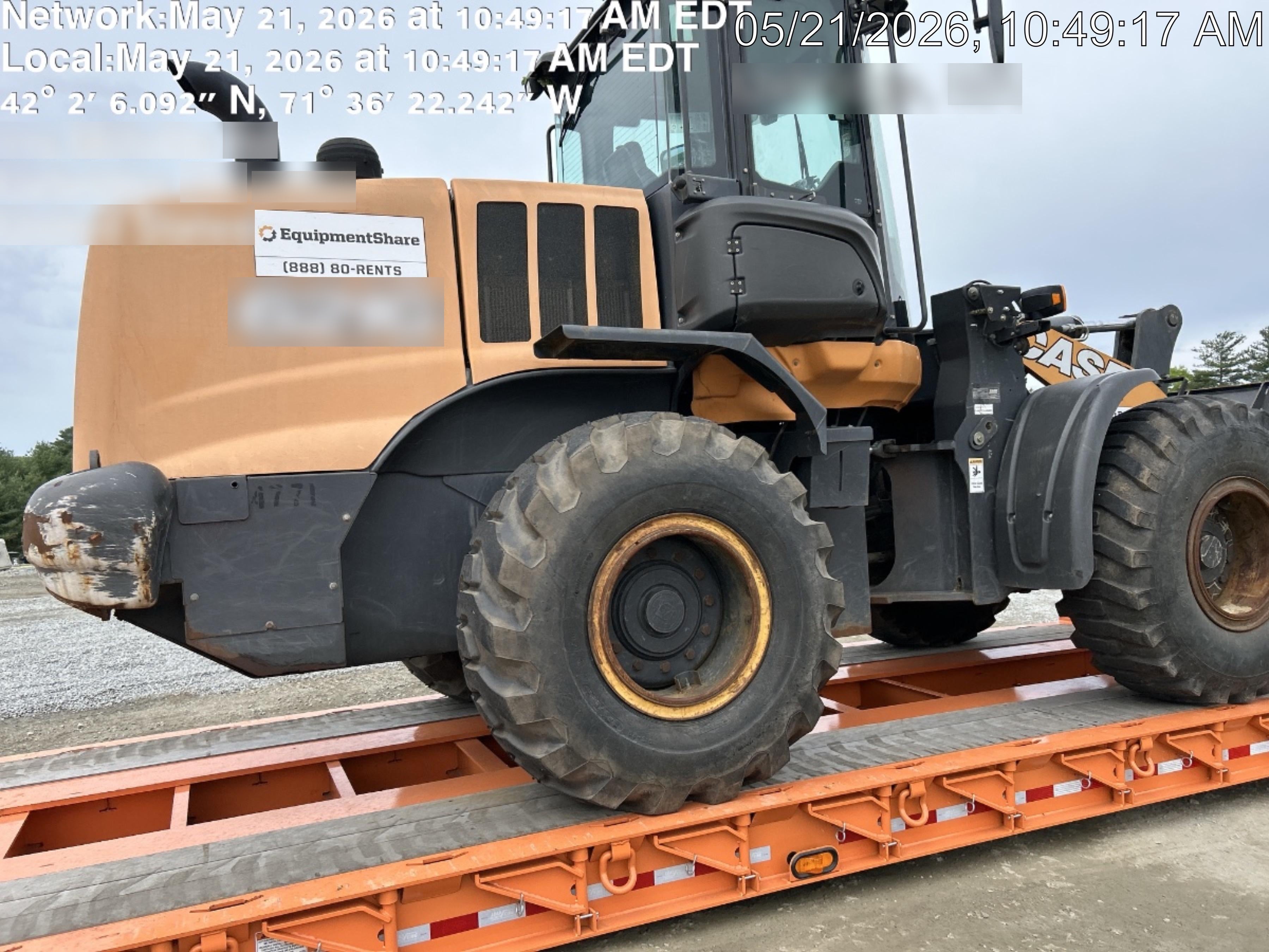 2019 Case 621G CLOSED CAB, 1 FUNCTION, JRB 416 STYLE HYD COUPLER