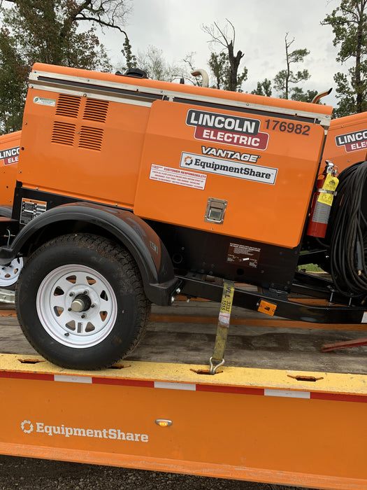 2021 Lincoln Electric Vantage 322 Vantage 322 Ready Pak 3 w/ Decals, ORANGE (includes trailer, cable rack, fender light kit) NO Telematics