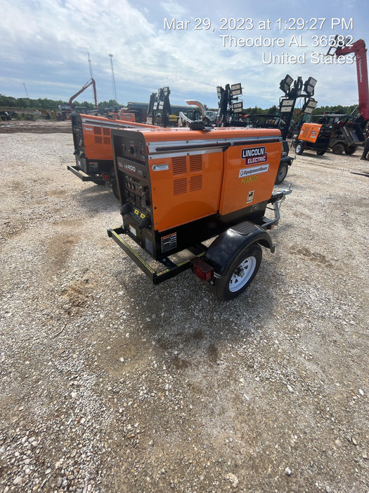 2022 Lincoln Electric LE400 Kubota V1505, Trlr, Cable Rack, Light Kit, ES Decals, T3