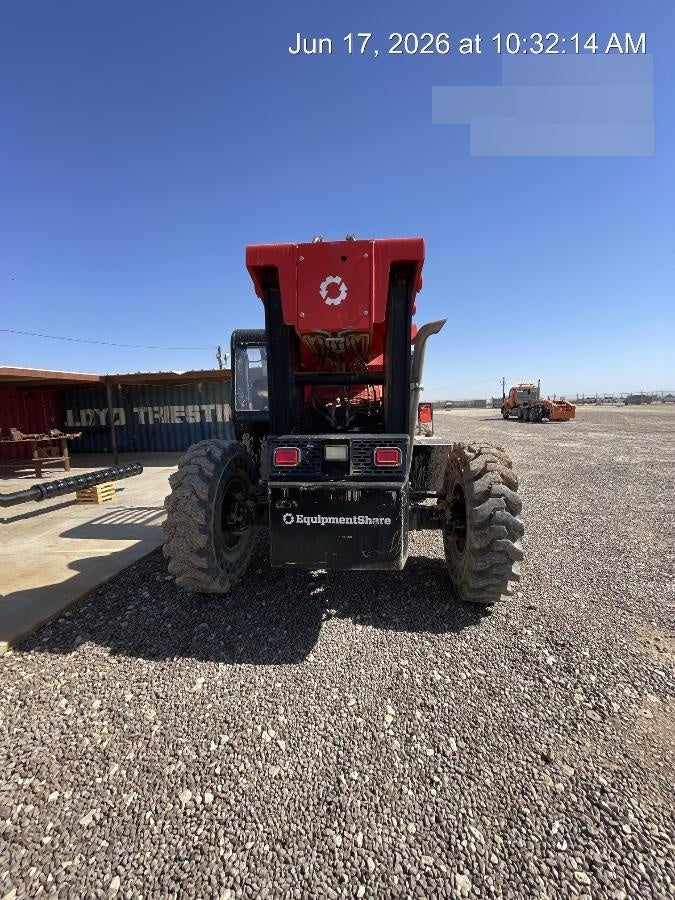 2019 Manitou MTA10055 Canopy, 120 HP, Solid Tires, Work Lights, Lift Hook, Auxiliary Hydraulics 66" Carriage and 60" Forks