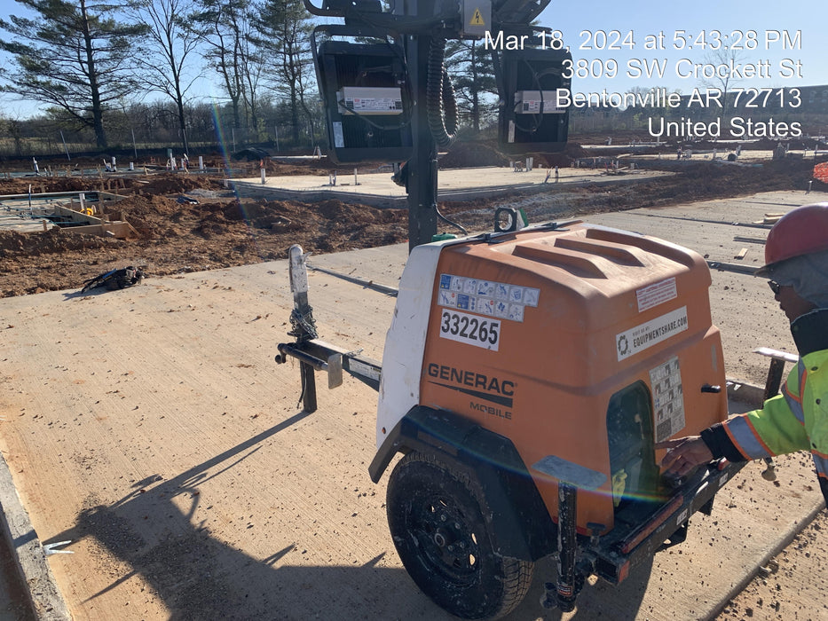 2023 Generac MLT2 Diesel, Flex Switch 120V Input, Powerzone Controller, (4) 320W LED Lights, 4kW Generator, 39.9 Gal Fuel Tank, 2" Ball, T3