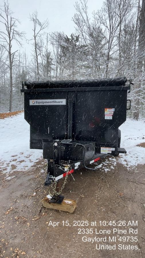 2024 TEXAS PRIDE TRAILERS 14'L x 7'W 5 Cu Yd Trunnion Hydraulic Dump