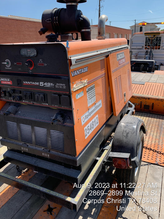 2022 Lincoln Electric Vantage 549X Crosslink Technology, Trailer Mounted, ES Decals, T3
