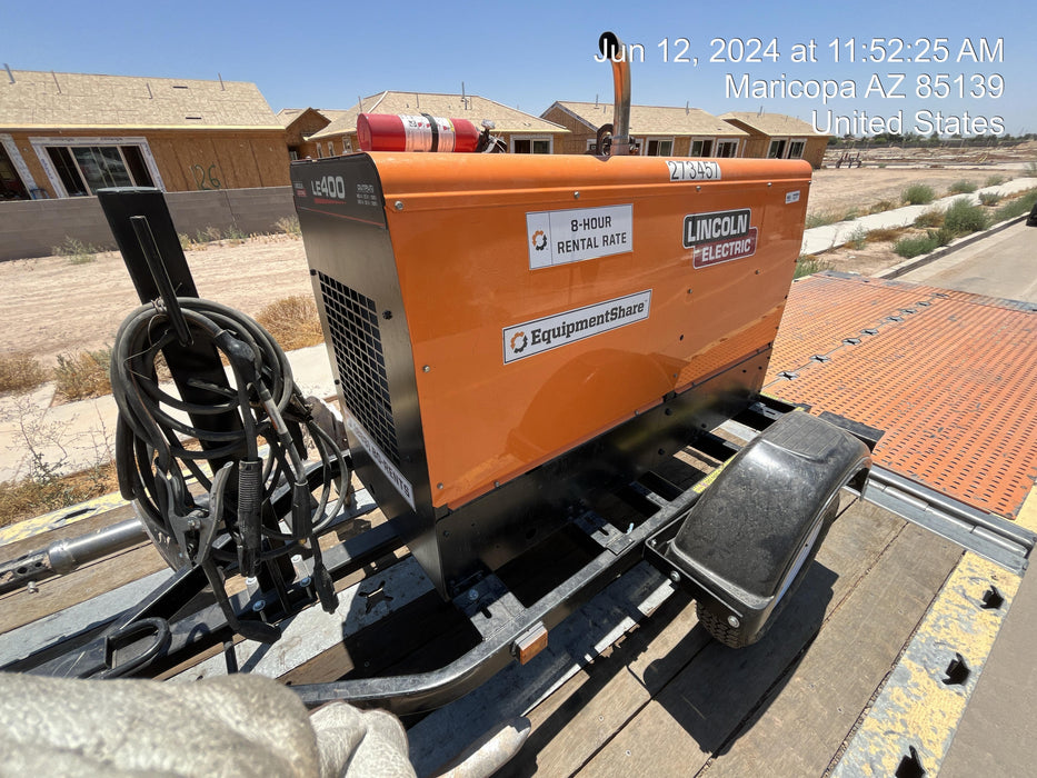 2022 Lincoln Electric LE400 Kubota V1505, Trlr, Cable Rack, Light Kit, ES Decals, T3