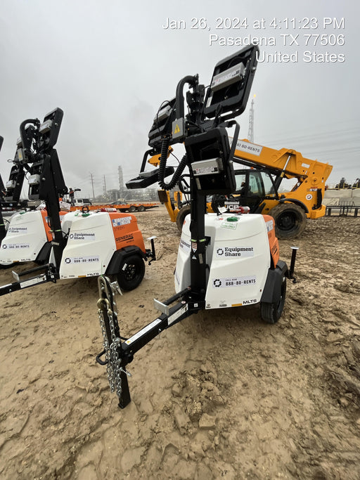 2023 Generac MLT2 Diesel, Flex Switch 120V Input, Powerzone Controller, 
(4) 320W LED Lights, 4kW Generator, 39.9 Gal Fuel Tank, 2" Ball, T3