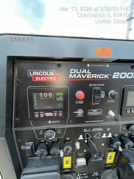 2024 Lincoln Electric Dual Maverick 200/200X Ready Pak 3, Includes Trailer, Cable Rack, Fender Light Kit K4382-1-RP3