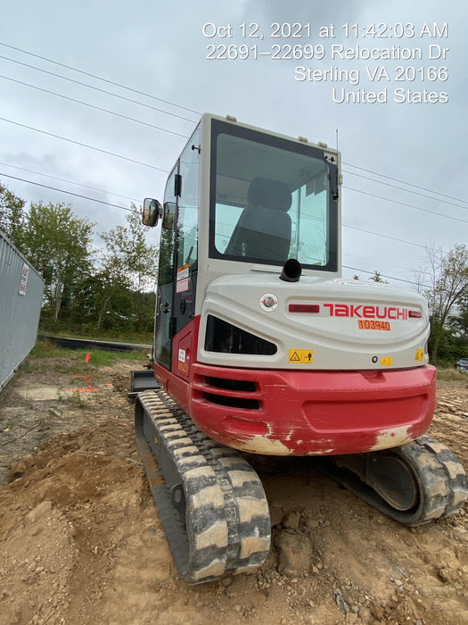 2020 Takeuchi TB250-2C Cab/Heat/Air, Rubber Tracks, Manual TAG QC