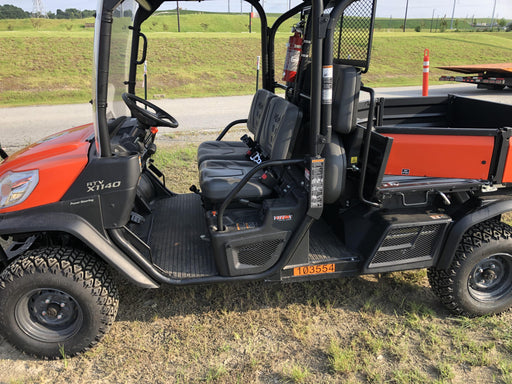 Kubota RTV-X1140W-H 4WD utility cart -LED strobe -Windshield tempered glass -Plastic canopy -Wire harness kit -Backup alarm