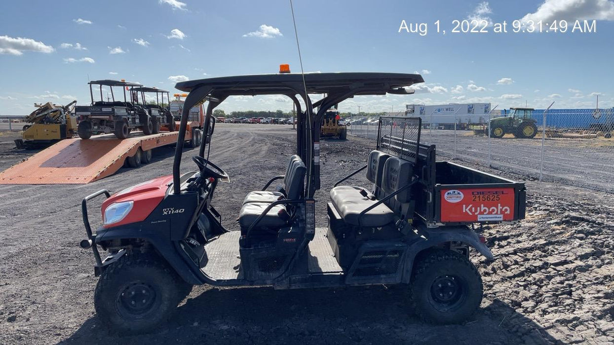 2022 Kubota RTV-X1140W-H Plastic Canopy, Windshield Acrylic Clear, LED Strobe Light, Wire Harness Kit, Back up Alarm