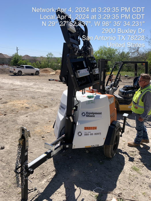 2024 Generac MLT2 Diesel, Flex Switch 120V Input, Powerzone Controller, 
(4) 320W LED Lights, 4kW Generator, 39.9 Gal Fuel Tank, 2" Ball, T3