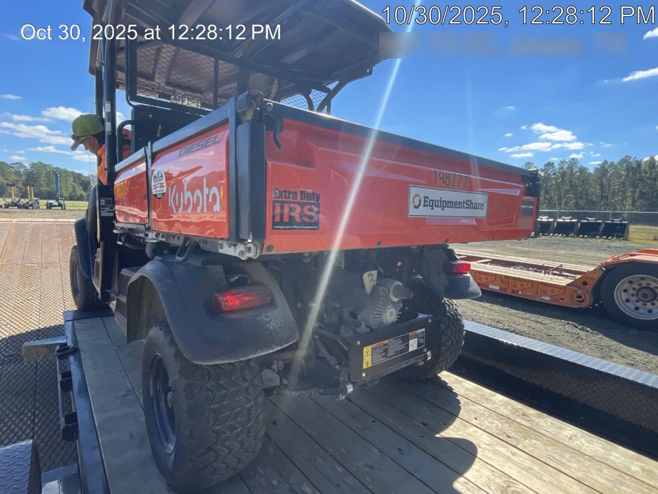 2022 Kubota RTV-X1140W-H Plastic Canopy, Windshield Acrylic Clear, LED Strobe Light, Wire Harness Kit, Back up Alarm