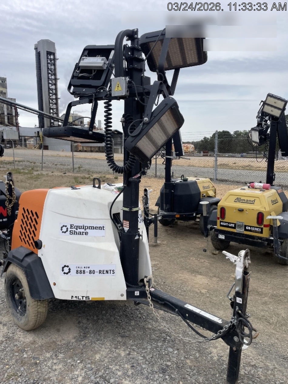 2024 Generac MLT2 Diesel, Flex Switch 120V Input, Powerzone Controller, 
(4) 320W LED Lights, 4kW Generator, 39.9 Gal Fuel Tank, 2" Ball, T3