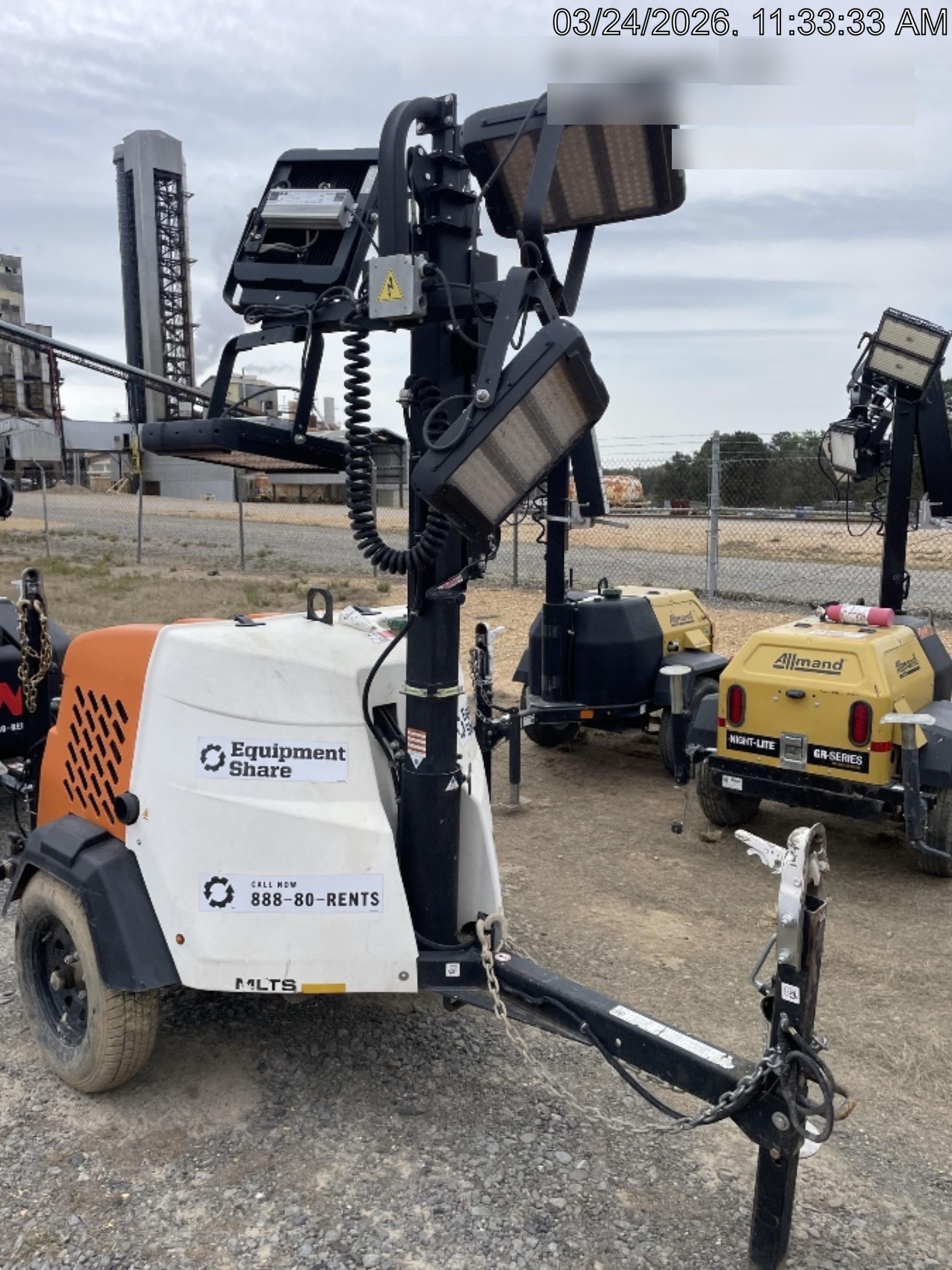 2024 Generac MLT2 Diesel, Flex Switch 120V Input, Powerzone Controller, 
(4) 320W LED Lights, 4kW Generator, 39.9 Gal Fuel Tank, 2" Ball, T3