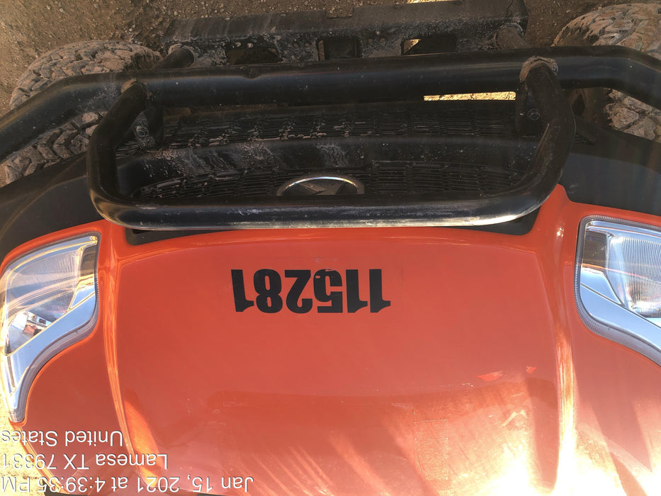 2020 Kubota RTV-X1140W-H Kubota RTVX1140WH 4wd Utility Cart, LED Strobe, Windshield Tempered Glass, Plastic Canopy, Wire Harness Kit, Backup Alarm