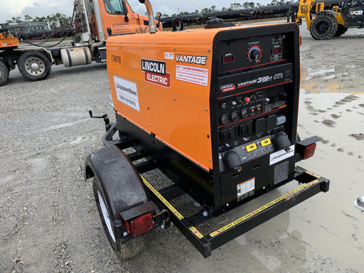 2021 Lincoln Electric Vantage 322 Vantage 322 Ready Pak 3 w/ Decals, ORANGE (includes trailer, cable rack, fender light kit) NO Telematics