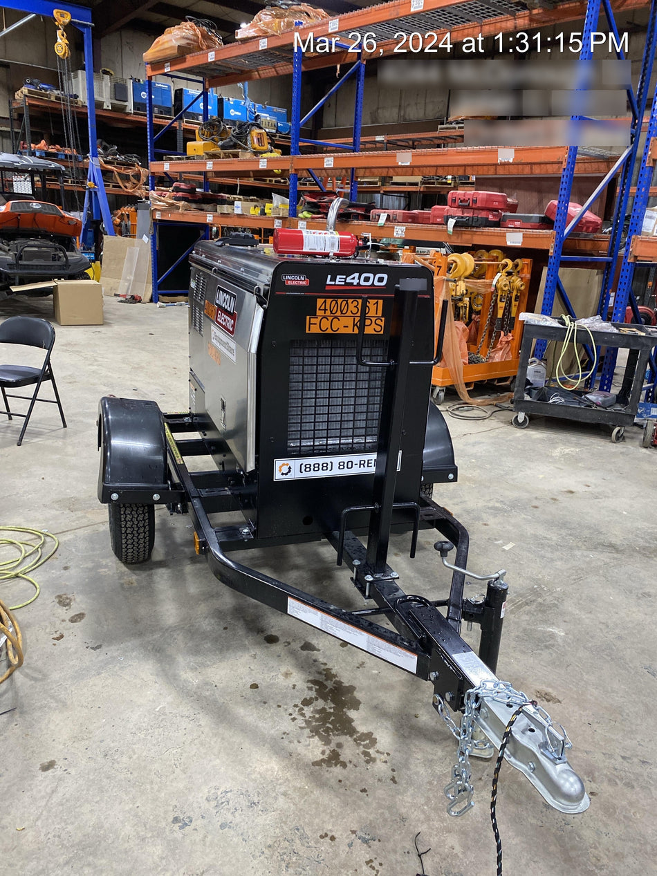 2024 Lincoln Electric LE400 Kubota V1505, Trlr, Cable Rack, Light Kit, ES Decals, T3