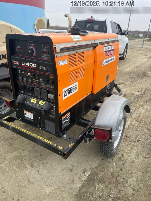 2022 Lincoln Electric LE400 Kubota V1505, Trlr, Cable Rack, Light Kit, ES Decals, T3