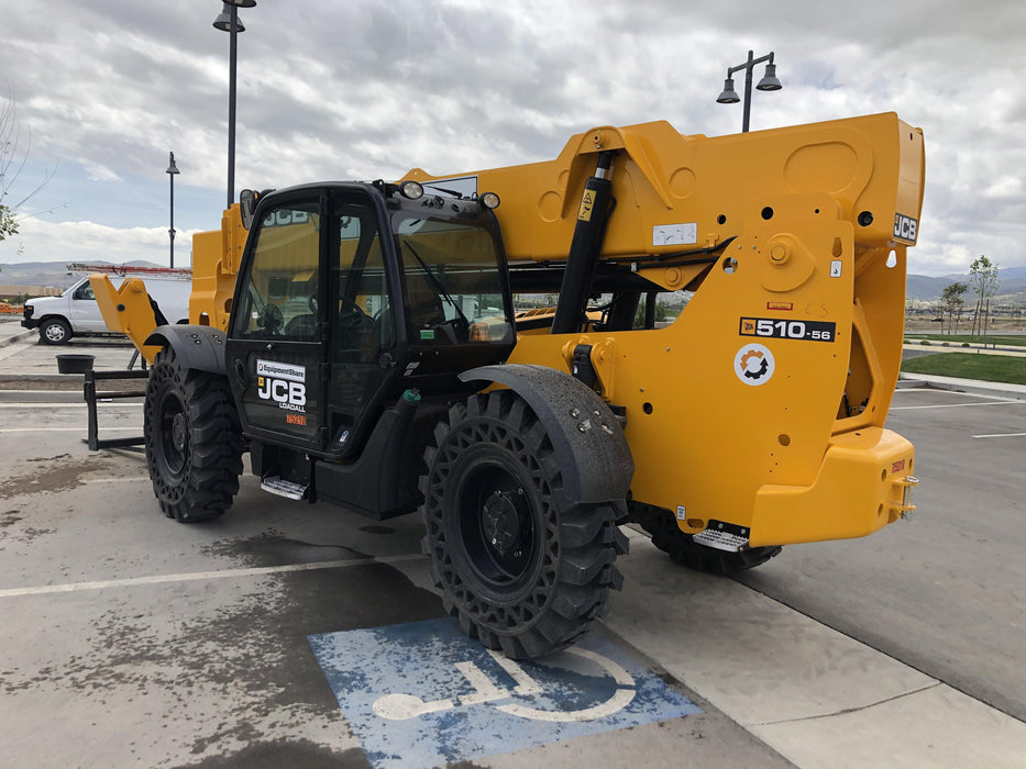 2020 JCB 510-56 Cab/Heat/Air, Solid Tires, Work Lights, Beacon, Aux Hydraulics, Back up Alarm, Lifting Eye, ES Decals