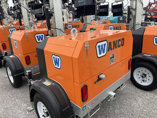 2025 Wanco WLTT-4MM4K Diesel, Mitsubishi L2E, 9.0HP @1800 rpm, Deep Sea Controller, Shore Power Plug, Auto Start, (4) 350W LED Floodlights, 4kW Generator, 60 Gal Fuel Tank, 2" Ball, T3