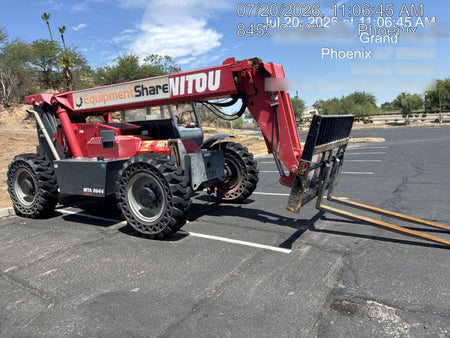 2018 Manitou MTA8044 MTA 8044 - 74 HP T4, Canopy, Worklights/Strobe, Beacon, 66" Carriage, 48" Forks, Solid Tires, Lift Hook, Aux Hydraulics