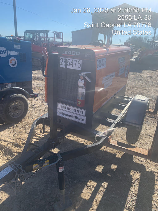 2022 Lincoln Electric LE400 Kubota V1505, Trlr, Cable Rack, Light Kit, ES Decals, T3