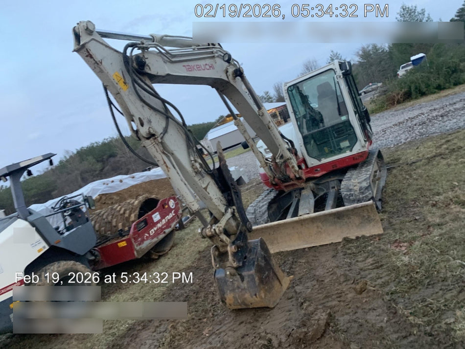 2019 Takeuchi TB290 Takeuchi TB290 Cab/Heat/AC w/Rubber Tracks, Auxiliary Hydraulics, Dozer Blade, Manual QC, 18/24/36" Buckets, Hydraulic Thumb Installed