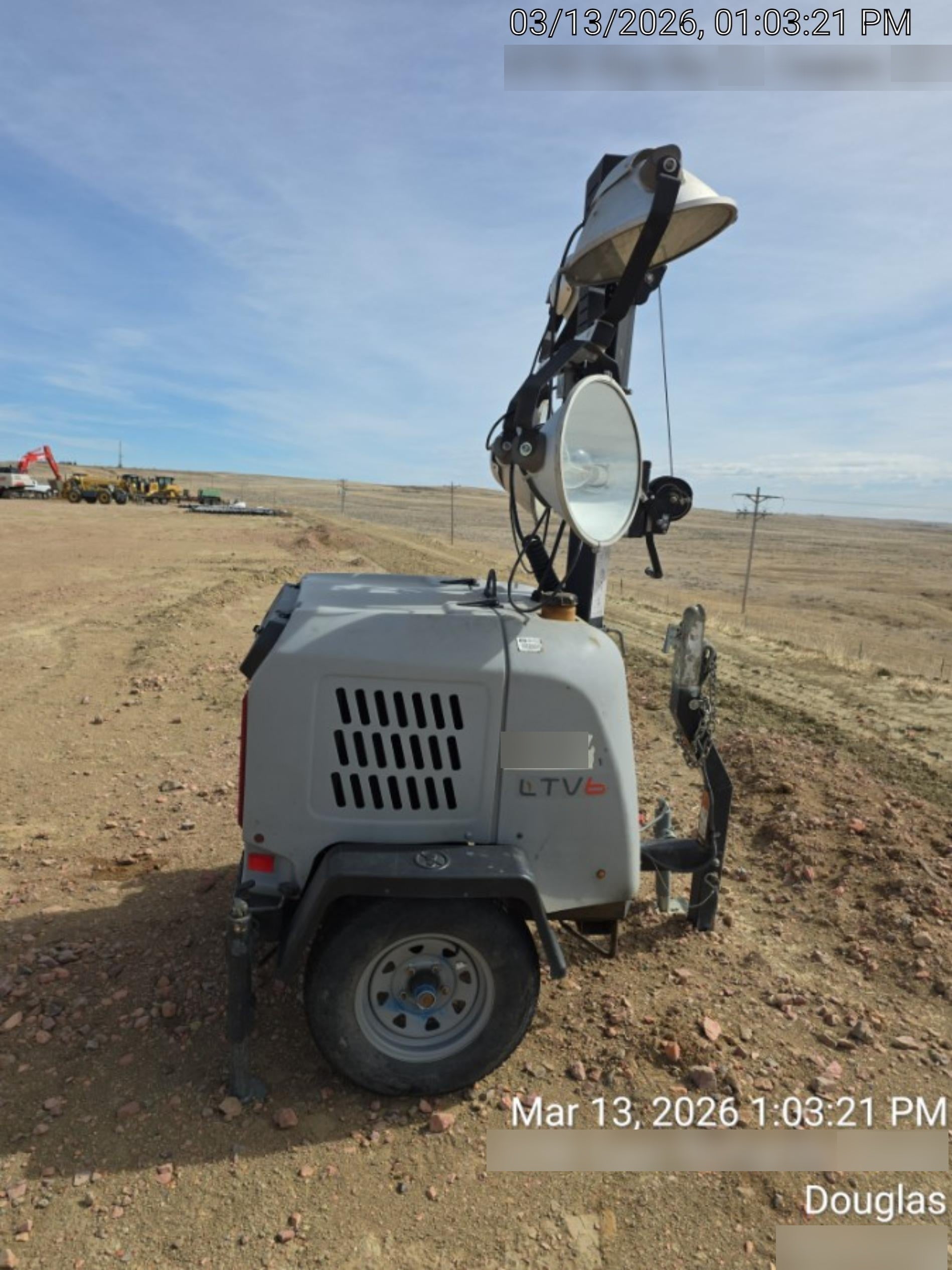 2019 Wacker Neuson LTV6L-MH Wacker Neuson LTV6L Mobile Light Tower w/Fuel Level Sensor Installed