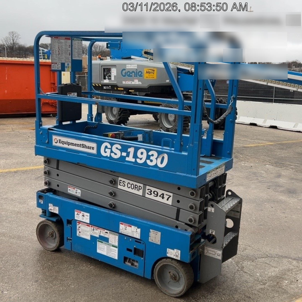 2017 Genie GS-1930 Genie 1930 Scissor Lift