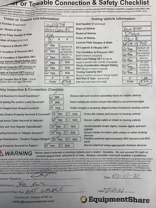 2021 ATLAS COPCO XAS188 CWK