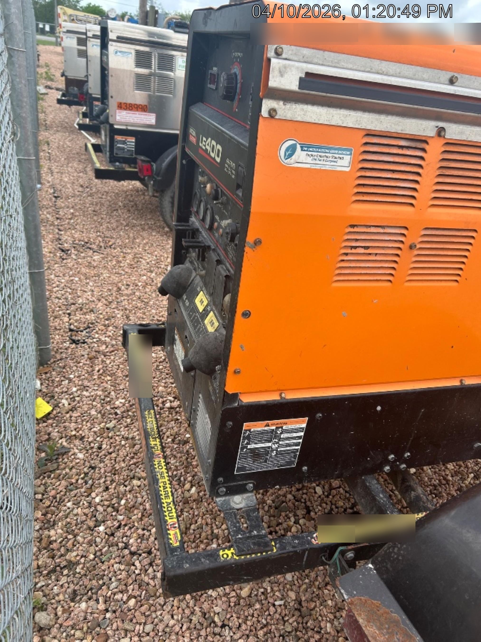 2022 Lincoln Electric LE400 Kubota V1505, Trlr, Cable Rack, Light Kit, ES Decals, T3