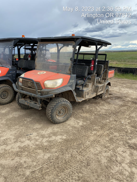2022 Kubota RTV-X1140W-H Plastic Canopy, Windshield Acrylic Clear, LED Strobe Light, Wire Harness Kit, Back up Alarm
