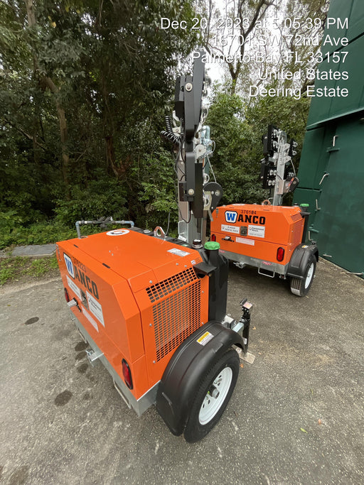 2023 Wanco WLTT-4MM4K Diesel, Deep Sea Controller, Shore Power Plug, Auto Start, (4) 350W LED Floodlights, 4kW Generator, 60 Gal Fuel Tank, 2" Ball, T3