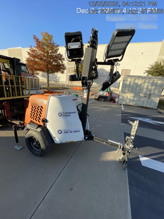 2024 Generac MLT2 Diesel, Flex Switch 120V Input, Powerzone Controller, 
(4) 320W LED Lights, 4kW Generator, 39.9 Gal Fuel Tank, 2" Ball, T3