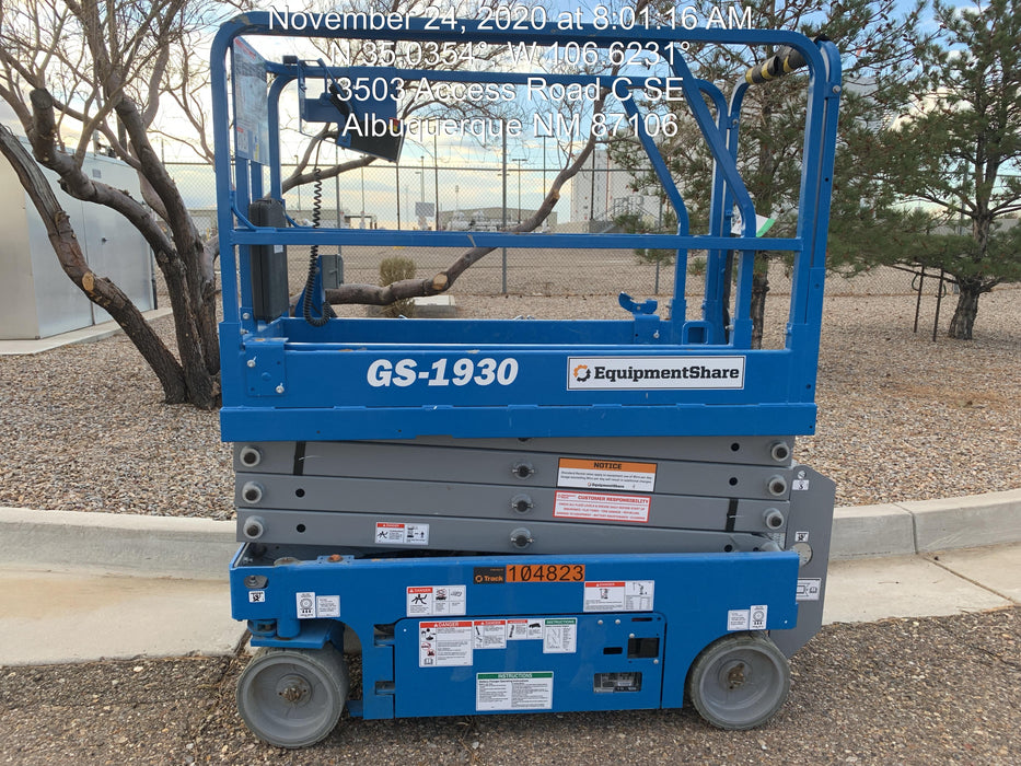 2020 Genie GS-1930 Fixed rails with chain entry gate - Pre A92.20