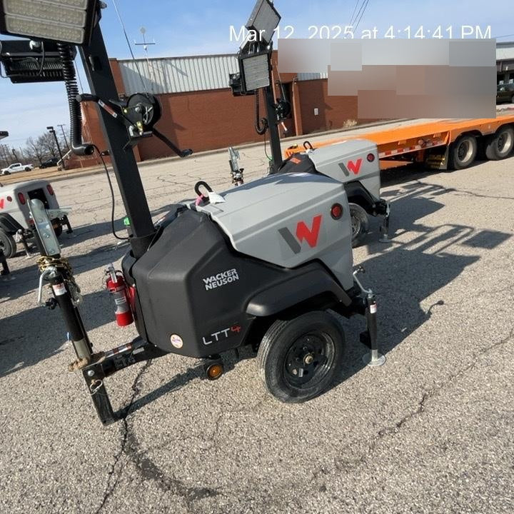 2024 Wacker Neuson LTT4 Diesel, Kohler KDW702, Deep Sea Controller, Auto Start, LED 320W, Bypass Outlet, T3