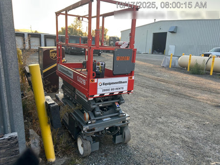 2020 Skyjack SJIII-3219 Solid NM Tires, Half height spring hinged entry gate, Dual Beacons, 800W Inverter
